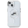 Karl Lagerfeld KLHMP15SHLSKCH iPhone 15  6.1" biały/white hardcase IML Metal Karl&Choupette Head MagSafe na NearMe.pl