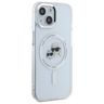 Karl Lagerfeld KLHMP15SHLSKCH iPhone 15  6.1" biały/white hardcase IML Metal Karl&Choupette Head MagSafe na NearMe.pl