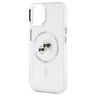 Karl Lagerfeld KLHMP15SHLSKCH iPhone 15  6.1" biały/white hardcase IML Metal Karl&Choupette Head MagSafe na NearMe.pl