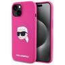 Karl Lagerfeld KLHMP15SSKHPPLF iPhone 15 6.1" fuksja/fuschia hardcase Silicone Karl Head Print MagSafe na NearMe.pl