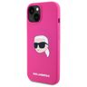 Karl Lagerfeld KLHMP15SSKHPPLF iPhone 15 6.1" fuksja/fuschia hardcase Silicone Karl Head Print MagSafe na NearMe.pl