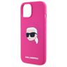 Karl Lagerfeld KLHMP15SSKHPPLF iPhone 15 6.1" fuksja/fuschia hardcase Silicone Karl Head Print MagSafe na NearMe.pl