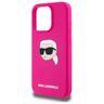 Karl Lagerfeld KLHMP15LSKHPPLF iPhone 15 Pro 6.1" fuksja/fuschia hardcase Silicone Karl Head Print MagSafe na NearMe.pl
