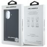 Etui Karl Lagerfeld Saffiano Full        Wrapped Elongated Metal Logo MagSafe do iPhone 16 czarny na NearMe.pl