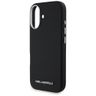 Etui Karl Lagerfeld Saffiano Full        Wrapped Elongated Metal Logo MagSafe do iPhone 16 czarny na NearMe.pl