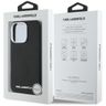 Etui Karl Lagerfeld Saffiano Full        Wrapped Elongated Metal Logo MagSafe do iPhone 16 Pro Max czarny na NearMe.pl