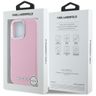 Etui Karl Lagerfeld Saffiano Full Wrapped Elongated Metal Logo MagSafe do iPhone 16 Pro różowy na NearMe.pl
