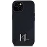 Etui Karl Lagerfeld Silicone Shadow Metal Initial MagSafe do iPhone 15 czarny na NearMe.pl