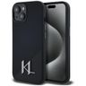 Etui Karl Lagerfeld Silicone Shadow Metal Initial MagSafe do iPhone 15 czarny na NearMe.pl