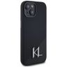 Etui Karl Lagerfeld Silicone Shadow Metal Initial MagSafe do iPhone 15 czarny na NearMe.pl