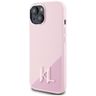 Etui Karl Lagerfeld Silicone Shadow      Metal Initial MagSafe do iPhone 15 różowy na NearMe.pl