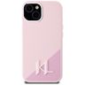 Etui Karl Lagerfeld Silicone Shadow      Metal Initial MagSafe do iPhone 15 różowy na NearMe.pl