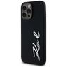 Etui Karl Lagerfeld Silicone Metal       Script Logo do iPhone 14 Pro Max czarny na NearMe.pl