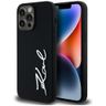Etui Karl Lagerfeld Silicone Metal       Script Logo do iPhone 14 Pro Max czarny na NearMe.pl