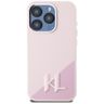 Etui Karl Lagerfeld Silicone Shadow Metal Initial MagSafe do iPhone 15 Pro różowy na NearMe.pl