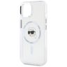 Etui Karl Lagerfeld IML Metal Karl Head  MagSafe do iPhone 15 Plus biały na NearMe.pl