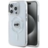 Etui Karl Lagerfeld IML Metal Karl Head MagSafe do iPhone 15 Pro biały na NearMe.pl