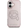 Etui Karl Lagerfeld IML Rhinestones Karl Head do iPhone 16 różowy na NearMe.pl