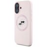 Etui Karl Lagerfeld Silicone Double      Heads And Circle MagSafe do iPhone 16 różowy na NearMe.pl
