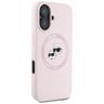 Etui Karl Lagerfeld Silicone Double      Heads And Circle MagSafe do iPhone 16 różowy na NearMe.pl