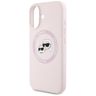 Etui Karl Lagerfeld Silicone Double      Heads And Circle MagSafe do iPhone 16 różowy na NearMe.pl