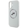 Etui Karl Lagerfeld Silicone Double Heads And Circle MagSafe do iPhone 16 beżowy na NearMe.pl