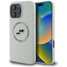Etui Karl Lagerfeld Silicone Double Heads And Circle MagSafe do iPhone 16 Pro Max beżowy na NearMe.pl