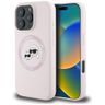 Etui Karl Lagerfeld Silicone Double      Heads And Circle MagSafe do iPhone 16 Pro różowy na NearMe.pl