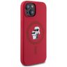 Etui Karl Lagerfeld Silicone             Karl&Choupette Heads Ring MagSafe do iPhone 15 czerwony na NearMe.pl