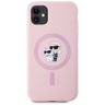 Etui Karl Lagerfeld Silicone             Karl&Choupette MagSafe do iPhone 11 różowy na NearMe.pl