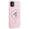 Etui Karl Lagerfeld Silicone             Karl&Choupette MagSafe do iPhone 11 różowy na NearMe.pl