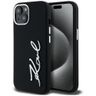 Etui Karl Lagerfeld Silicone Metal       Script Logo do iPhone 15 czarny na NearMe.pl