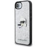 Etui Karl Lagerfeld Fixed Glitter Ikonik Metal Pin do iPhone 16e / 17e srebrny na NearMe.pl