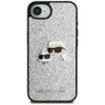 Etui Karl Lagerfeld Fixed Glitter Ikonik Metal Pin do iPhone 16e / 17e srebrny na NearMe.pl
