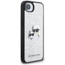 Etui Karl Lagerfeld Fixed Glitter Ikonik Metal Pin do iPhone 16e / 17e srebrny na NearMe.pl