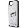 Etui Karl Lagerfeld Fixed Glitter Ikonik Metal Pin do iPhone 16e / 17e srebrny na NearMe.pl