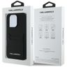 Etui Karl Lagerfeld HC Grained PU        Cardslot Metal Elong do iPhone 16 Pro Max czarny na NearMe.pl