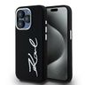 Etui Karl Lagerfeld Silicone Metal       Script Logo do iPhone 15 Pro Max czarny na NearMe.pl