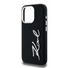 Etui Karl Lagerfeld Silicone Metal       Script Logo do iPhone 15 Pro Max czarny na NearMe.pl