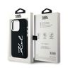Etui Karl Lagerfeld Silicone Metal       Script Logo do iPhone 15 Pro Max czarny na NearMe.pl