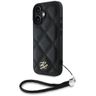 Etui Karl Lagerfeld Quilted Initial Logo & Chain Strap do iPhone 16 czarny na NearMe.pl