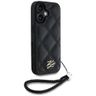 Etui Karl Lagerfeld Quilted Initial Logo & Chain Strap do iPhone 16 czarny na NearMe.pl