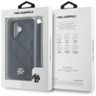 Etui Karl Lagerfeld Quilted Initial Logo & Chain Strap do iPhone 16 czarny na NearMe.pl