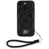 Etui Karl Lagerfeld Quilted Initial Logo & Chain Strap do iPhone 16 Pro czarny na NearMe.pl