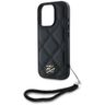 Etui Karl Lagerfeld Quilted Initial Logo & Chain Strap do iPhone 16 Pro Max czarny na NearMe.pl