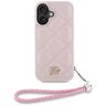 Etui Karl Lagerfeld Quilted Initial Logo & Chain Strap do iPhone 16 różowy na NearMe.pl