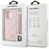 Etui Karl Lagerfeld Quilted Initial Logo & Chain Strap do iPhone 16 Pro Max różowy na NearMe.pl