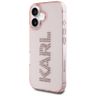 Etui Karl Lagerfeld IML Rhinestones Logo do iPhone 16 różowy na NearMe.pl