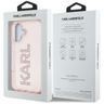 Etui Karl Lagerfeld IML Rhinestones Logo do iPhone 16 różowy na NearMe.pl