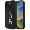 Etui Karl Lagerfeld HC Grained PU Cardslot Metal Signature do iPhone 16 Pro czarny na NearMe.pl